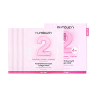 Numbuzin PDRN 2 Rose Overnight Collagen Mask 4 Pieces