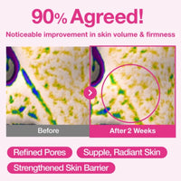 Numbuzin PDRN 2 Rose Overnight Collagen Mask 4 Pieces