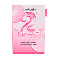 Numbuzin PDRN 2 Rose Collagen Plumping Sheet Mask 5 Pieces