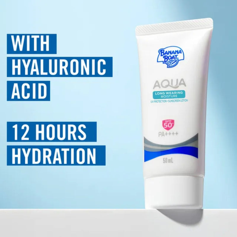 Banana Boat Aqua Long Wearing Moisture Sunscreen Lotion SPF50+ 50ml