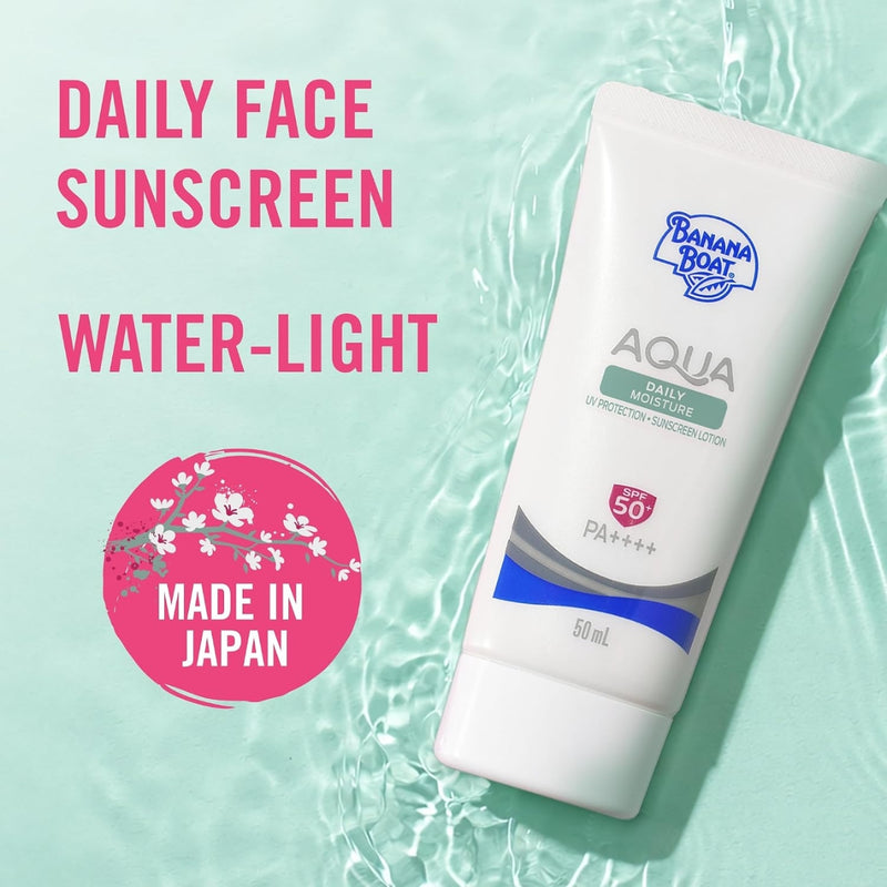 Banana Boat Aqua Daily Moisture UV Protection Sunscreen Lotion SPF50+ 50ml