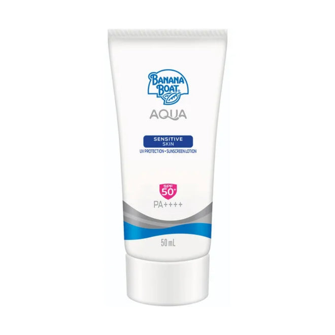 Banana Boat Aqua Sensitive Skin UV Protection Sunscreen Lotion SPF50+ 50ml