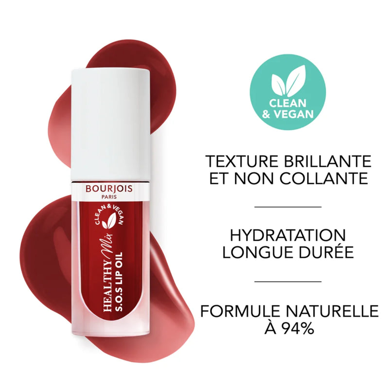 Bourjois Healthy Mix SOS Lip Oil 10 Rich Cherry 4.5ml