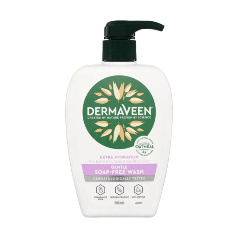 Dermaveen Extra Hydration Gentle Soap Free Wash 500ml