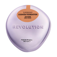 Revolution Makeup Superdewy Cushion Foundation Tan Warm 9g