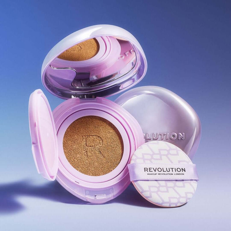 Revolution Makeup Superdewy Cushion Foundation Dark Neutral Warm 9g