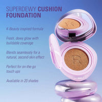 Revolution Makeup Superdewy Cushion Foundation Dark Neutral Warm 9g