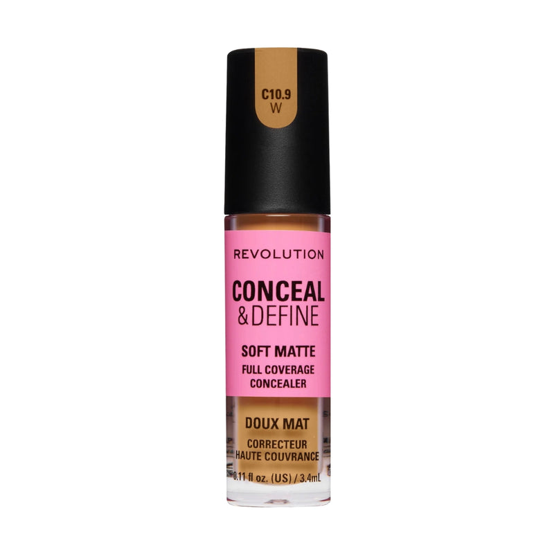 Revolution Makeup Conceal & Define Full Coverage Concealer C10.9W 4g