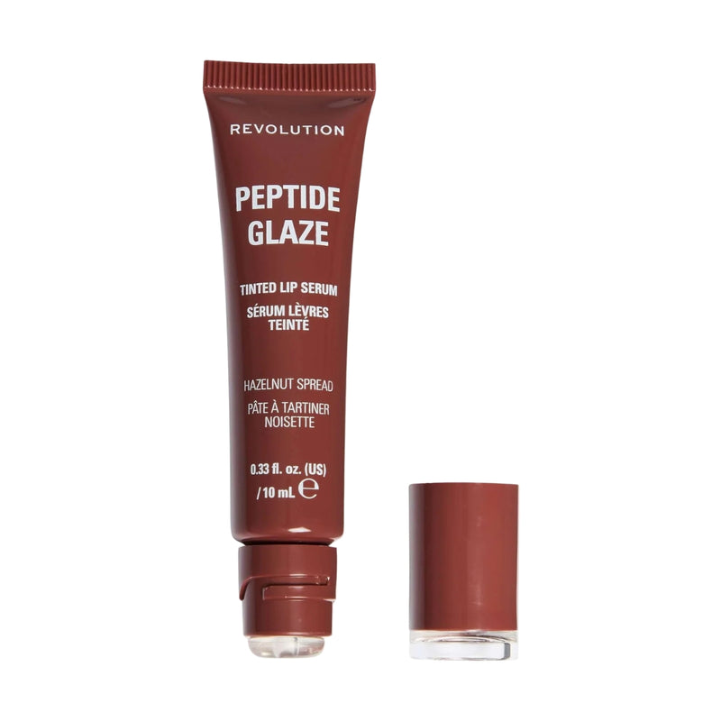 Revolution Makeup Peptide Glaze Tinted Lip Serum Hazelnut Spread 10ml