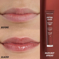 Revolution Makeup Peptide Glaze Tinted Lip Serum Hazelnut Spread 10ml