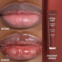 Revolution Makeup Peptide Glaze Tinted Lip Serum Hazelnut Spread 10ml