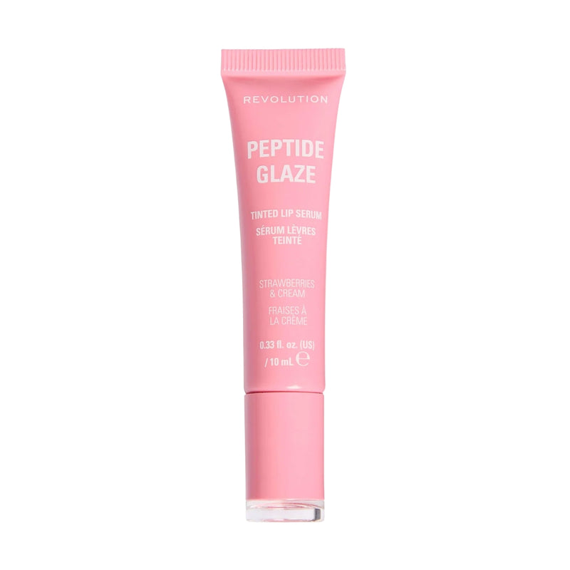 Revolution Makeup Peptide Glaze Tinted Lip Serum Strawberries & Cream 10ml