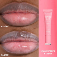 Revolution Makeup Peptide Glaze Tinted Lip Serum Strawberries & Cream 10ml