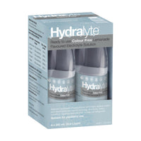 Hydralyte Electrolyte Ready To Drink Colour Free Lemonade 4 x 250ml