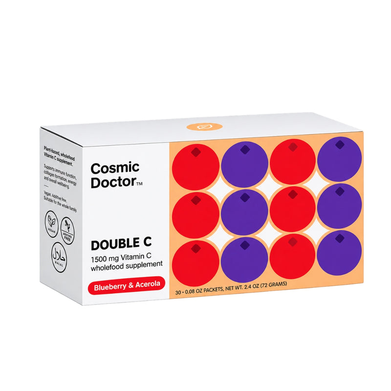 Cosmic Doctor Double C 1500mg Vitamin C Blueberry & Acerola 30 Sachets