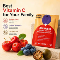 Cosmic Doctor Double C 1500mg Vitamin C Blueberry & Acerola 30 Sachets