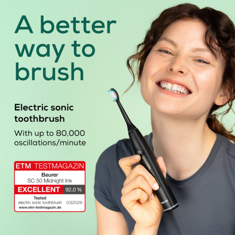 Beurer Electric Sonic Toothbrush Midnight Ink