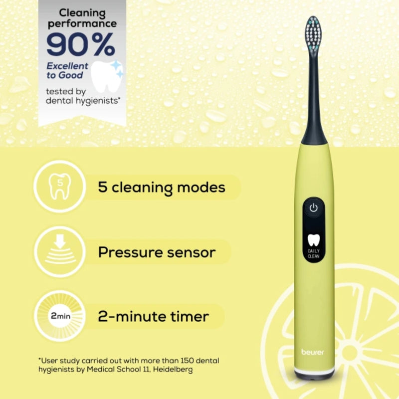 Beurer Electric Sonic Toothbrush Splashy Lemon