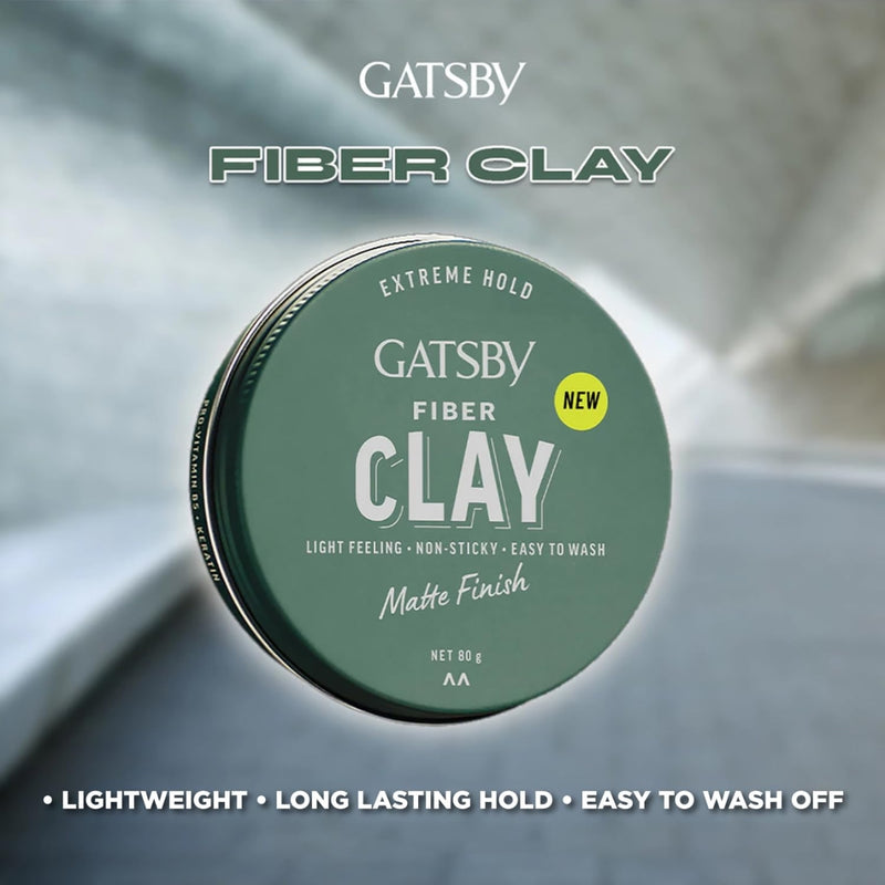 Gatsby Fiber Clay Matte Finish 80g