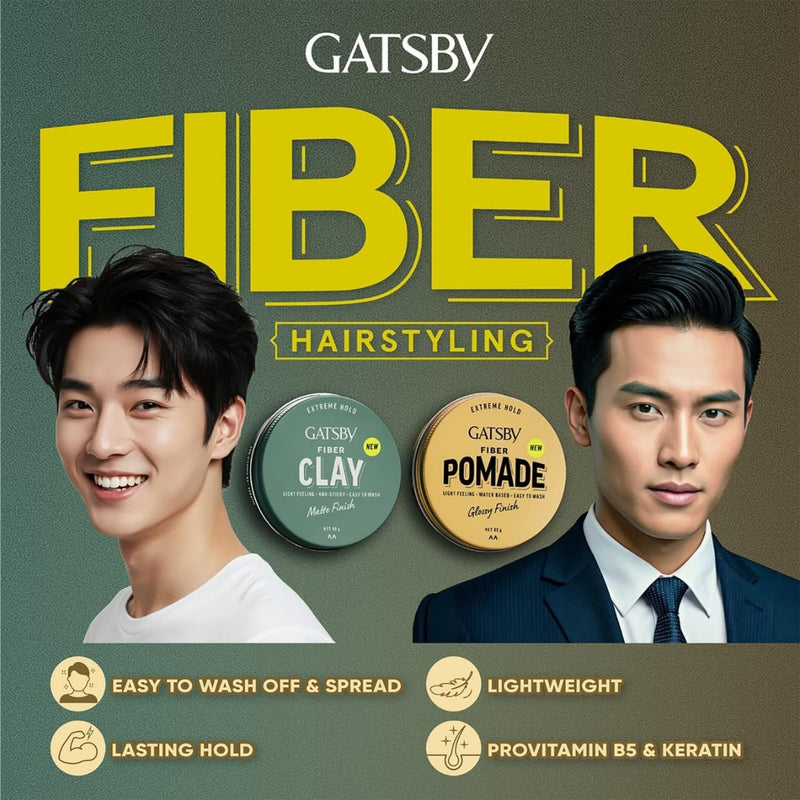 Gatsby Fiber Clay Matte Finish 80g