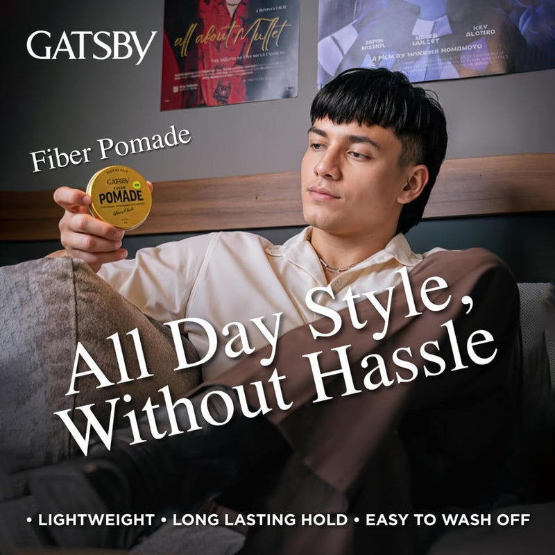 Gatsby Fiber Pomade Glossy Finish 80g