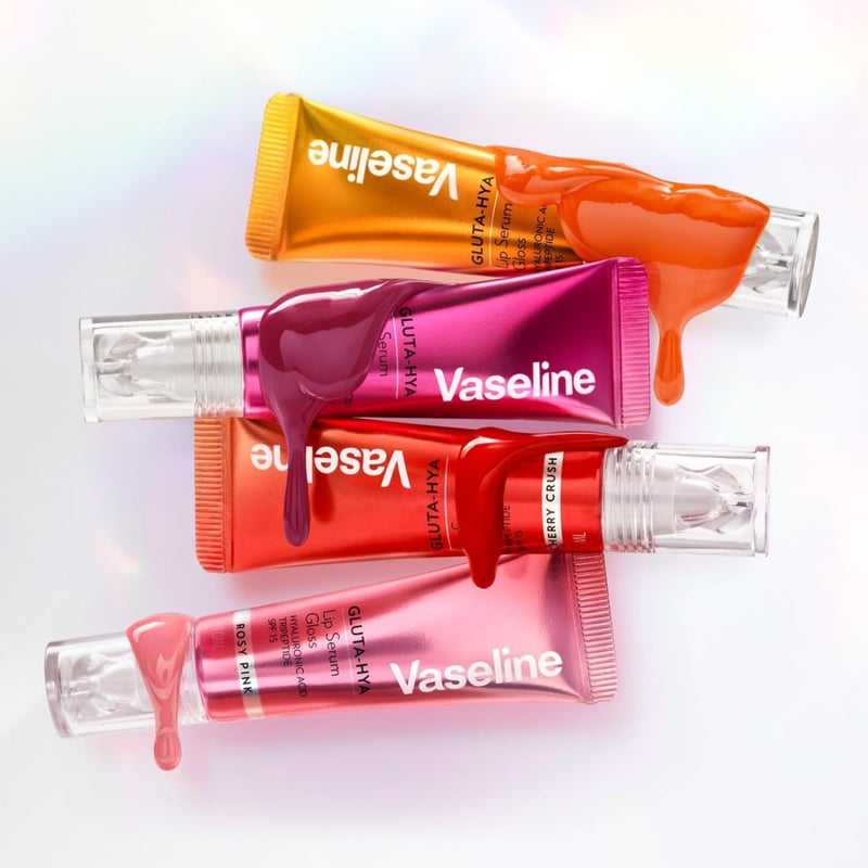 Vaseline Gluta Hya Lip Serum Gloss Rosy Pink 10ml