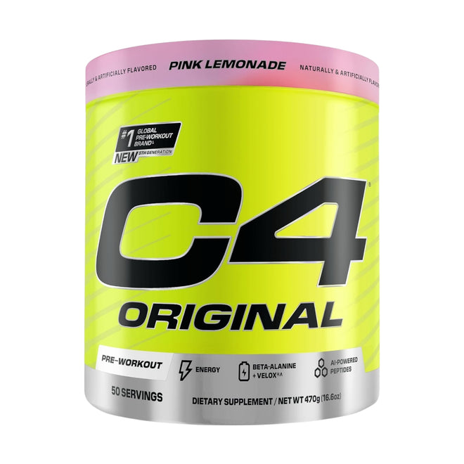 Cellucor C4 Original Pre Workout Powder Pink Lemonade Powder 50 Servings 360g
