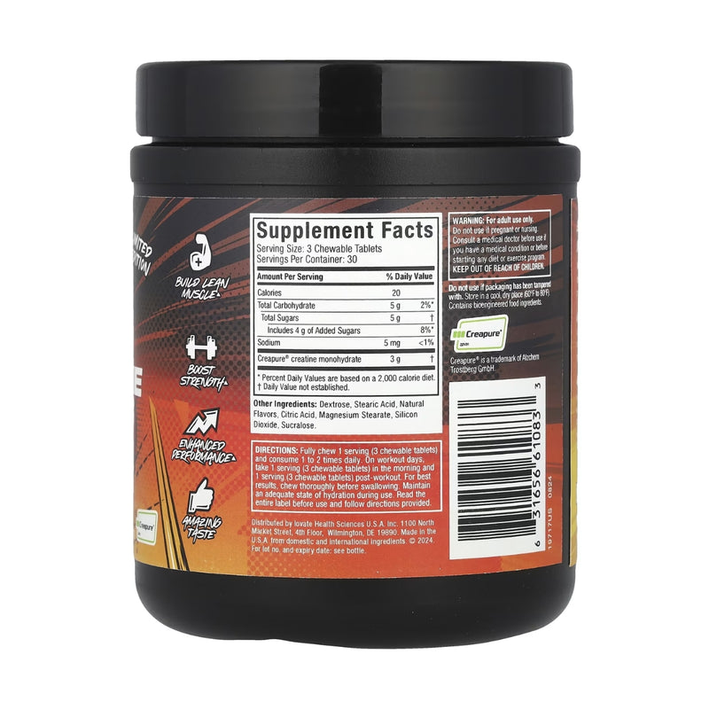 MuscleTech كرياتين تشوز بنكهة البوجي مان 90 قرص للمضغ