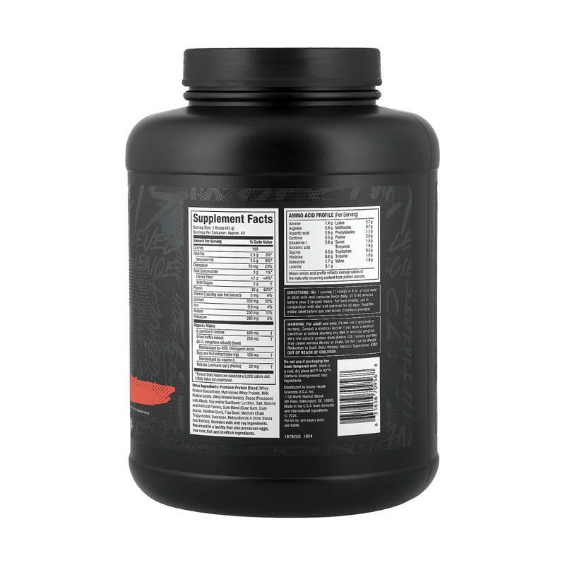 MuscleTech Nitro Tech Whey Protein Ripped Chocolate Fudge Brownie 1.82kg