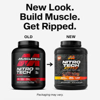 MuscleTech Nitro Tech Whey Protein Ripped Chocolate Fudge Brownie 1.82kg
