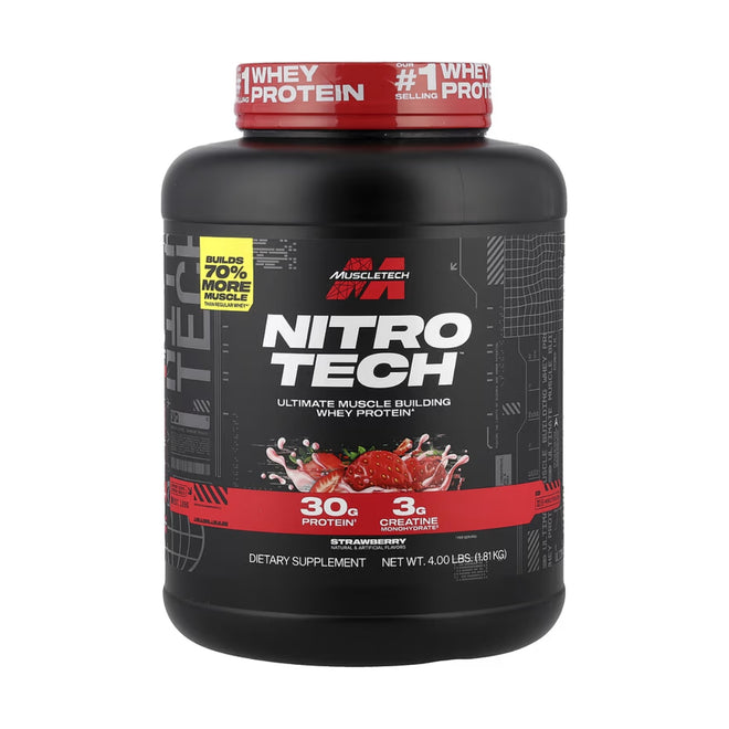 MuscleTech Nitro Tech Whey Protein Strawberry 1.81kg