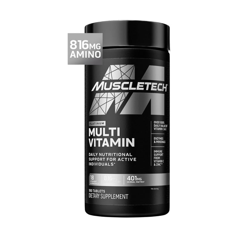 MuscleTech Platinum Multivitamin 180 كبسولة