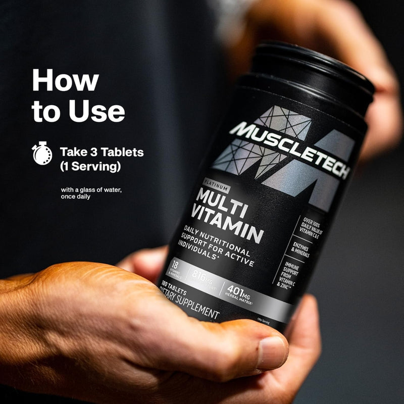 MuscleTech Platinum Multivitamin 180 كبسولة