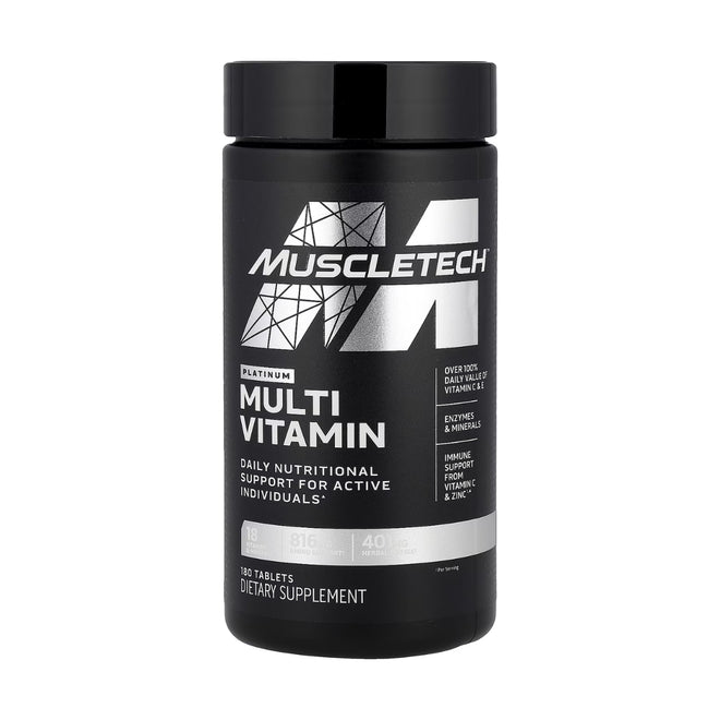 MuscleTech Platinum Multivitamin 180 Capsules