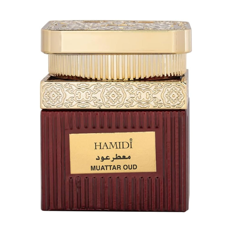 Hamidi Oud Air Freshener 480ml + Muattar 50g + Eau de Parfum 100ml + Concentrated Perfume Oil 12ml Gift Set