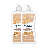 St. Ives Body Lotion Natural Soothing Oatmeal & Shea Butter 532ml BOGOF