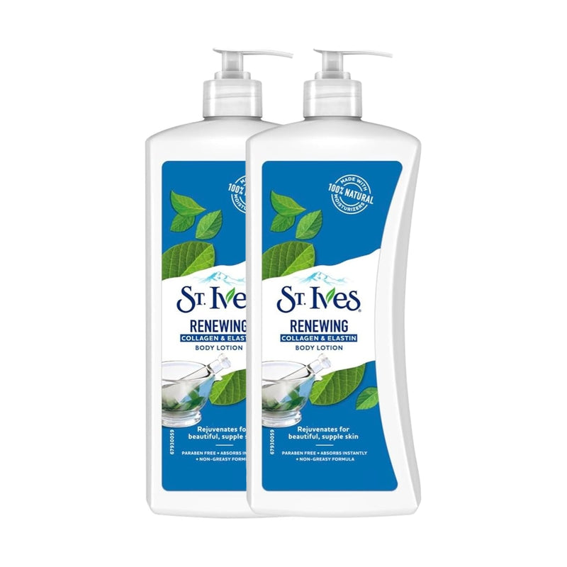 St. Ives Body Lotion Renewing Collagen Elastin 532ml BOGOF