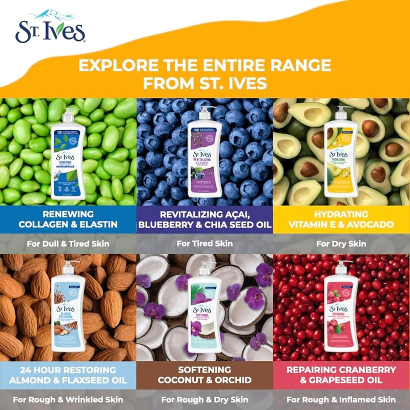 St. Ives Body Lotion Renewing Collagen Elastin 532ml BOGOF