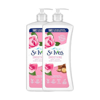 St. Ives Body Lotion Smoothing Rose & Argan Oil 532ml BOGOF
