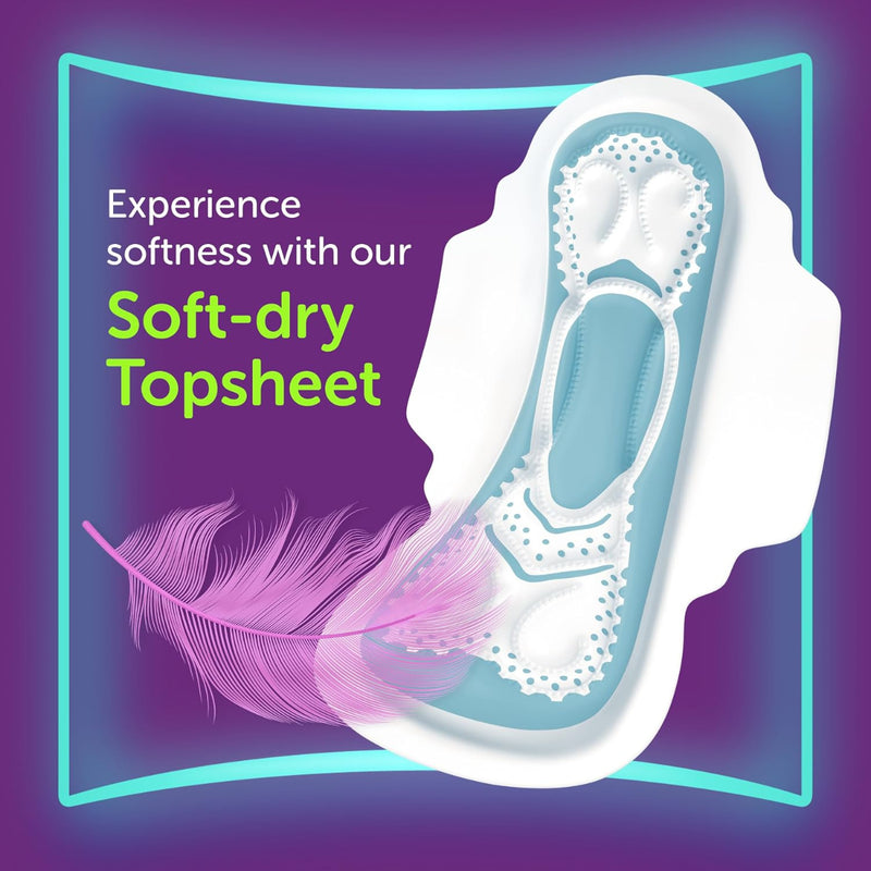 Always Sanitary Pads Thick Long & Wide 50 Count