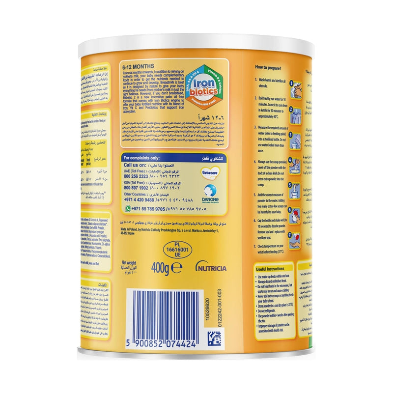 Bebelac Formula Stage 2 (6-12 Months) 400g