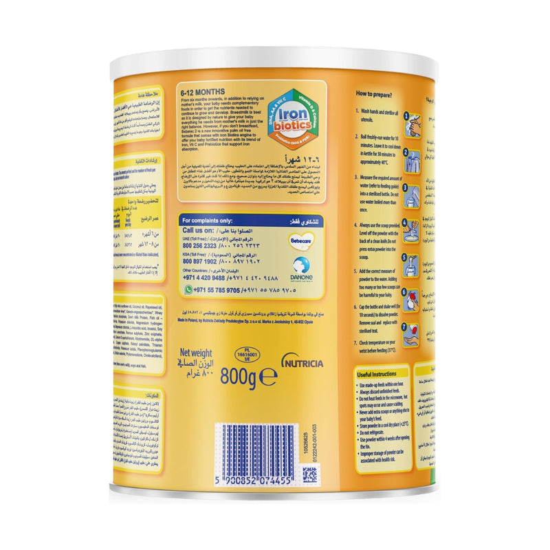 Bebelac Formula Stage 2 (6-12 Months) 800g
