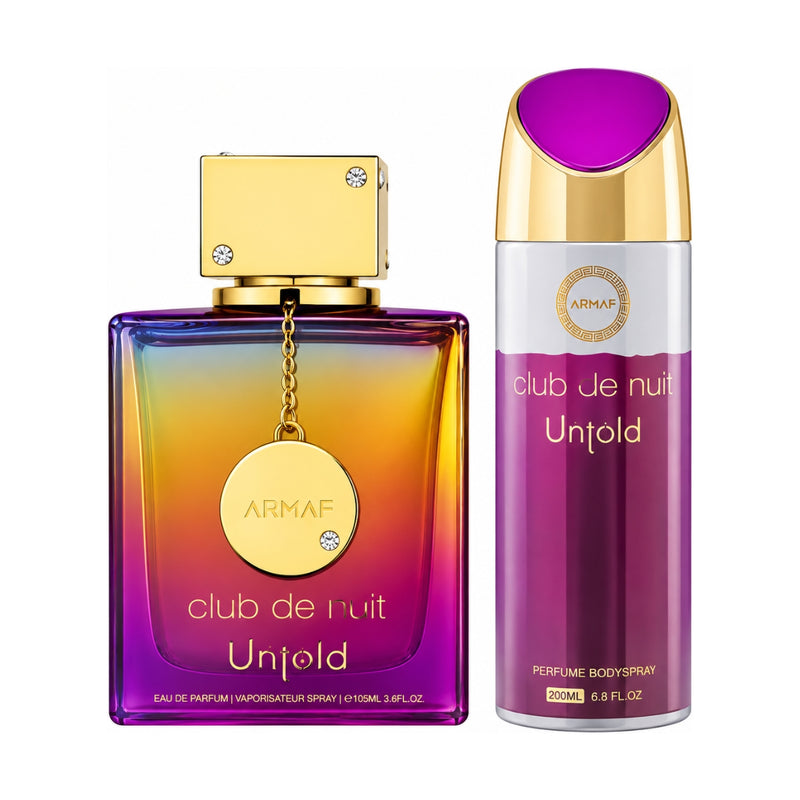 Armaf Club De Nuit Untold Eau de Parfum 105ml + Pefume Body Spray 200ml Gift Set