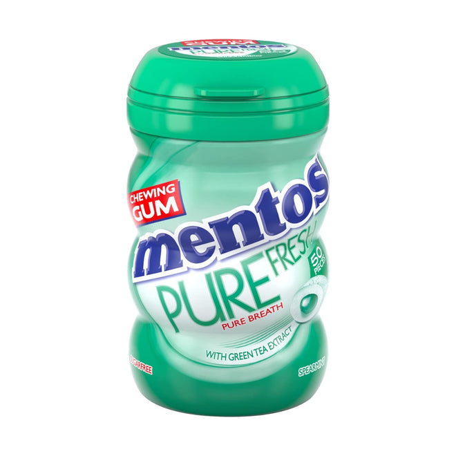 Mentos Pure Fresh Chewing Gum Spearmint 50 Pieces
