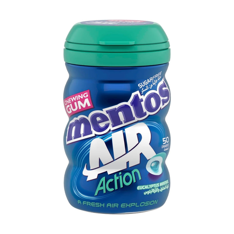 Mentos Air Action Chewing Gum Eucalyptus Menthol 50 Pieces
