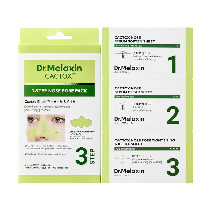 Dr Melaxin Cactox 3 Step Nose Pore Pack Set