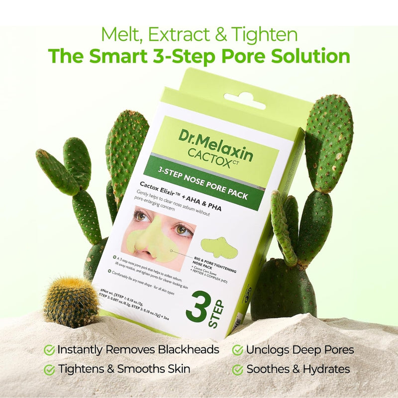 Dr Melaxin Cactox 3 Step Nose Pore Pack Set