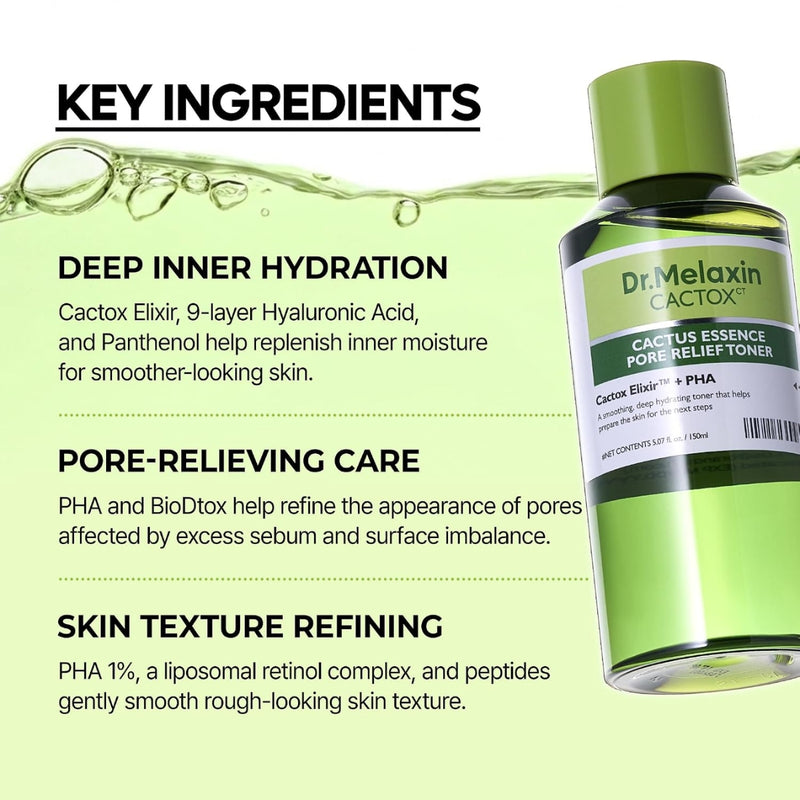 Dr Melaxin Cactox Cactus Essence Pore Relief Toner 150ml