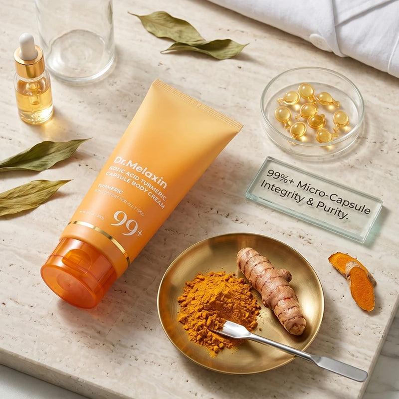 Dr Melaxin Kojic Acid Turmeric Capsule Body Cream 200g