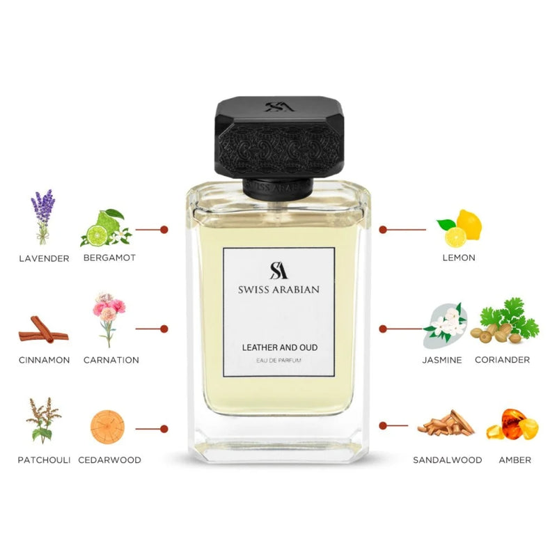 Swiss Arabian Leather & Oud Eau de Parfum 100ml